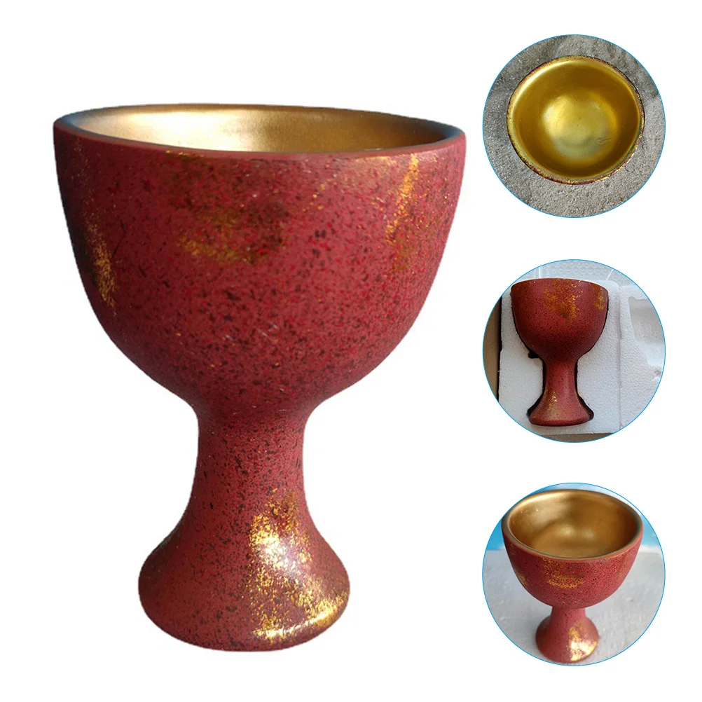 

Grail Religious Sacrificial Supplies Glasses Desktop Chalices Goblet Household