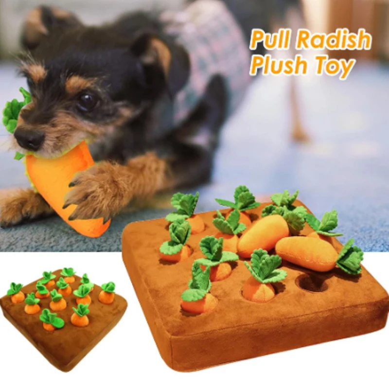 Tanio Zabawki dla psów marchewka pluszowe zabawkowe zwierzątko