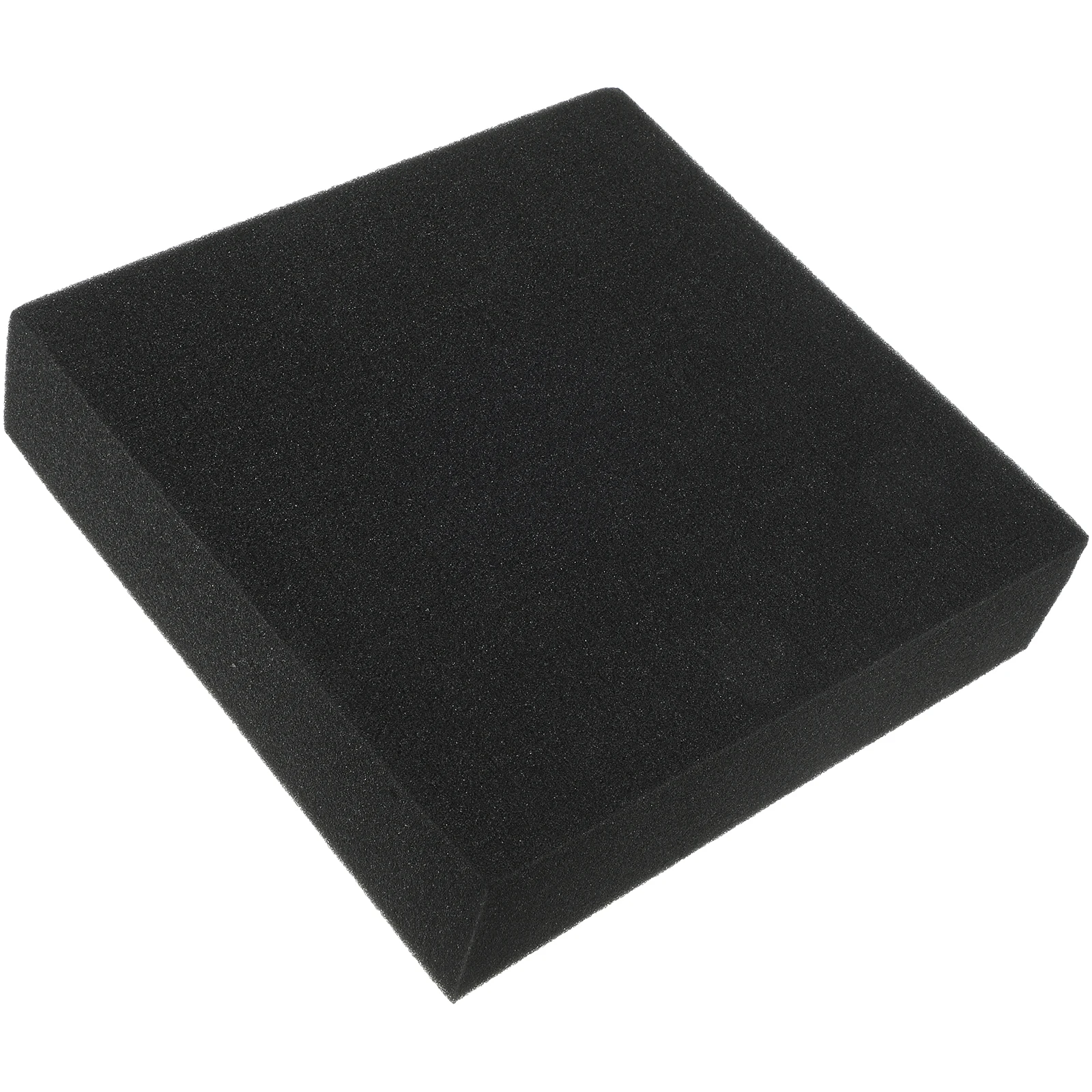 손으로 찢은 체크무늬 스폰지 250x250x80mm 검정색 폼보드 포장재 충격 방지 드론 카메라 라이너 깨지기 쉬운 품목
