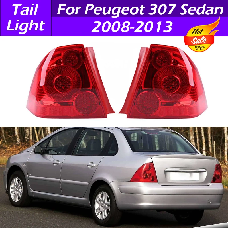 プジョー307セダン2008-2013用カーテールライト、カーテールランプ 