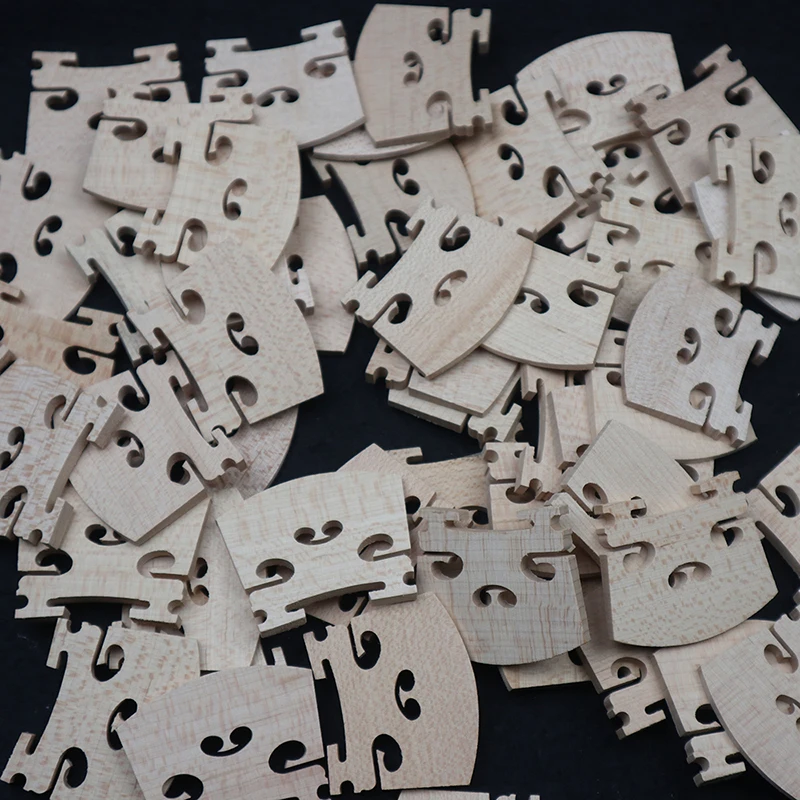 30pcs Maple Wood Viola Bridge 46mm,48mm,Each Size 15pc. Bridge for 15" and 16" Viola