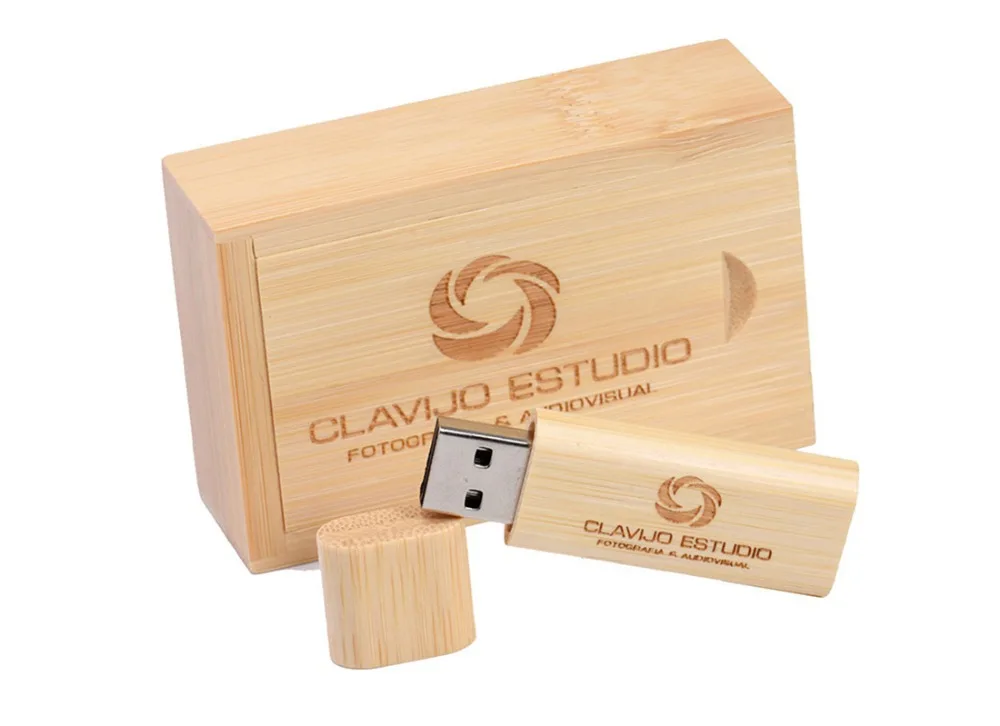 128GB Pen drive de madeira 16GB 32GB