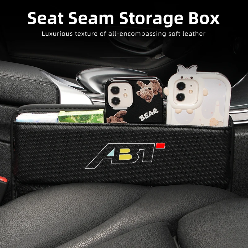 Seggiolino Auto Gap Organizer Box Leather Auto Fessure Filler Stowing Tidy Accessori Interni Per Abt Vehicles Seat Side Storage Bag