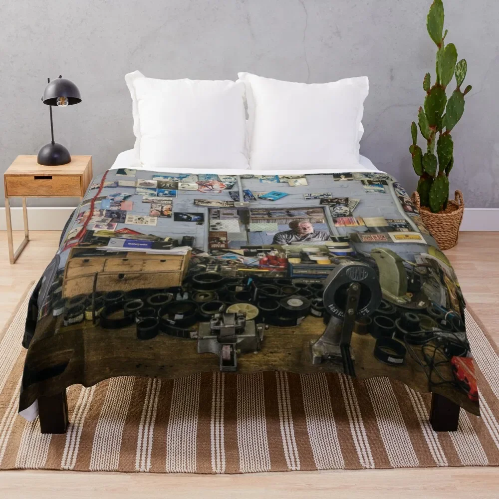 

Rio Cinema projection booth Throw Blanket cosplay anime Thermals For Travel Camping Blankets