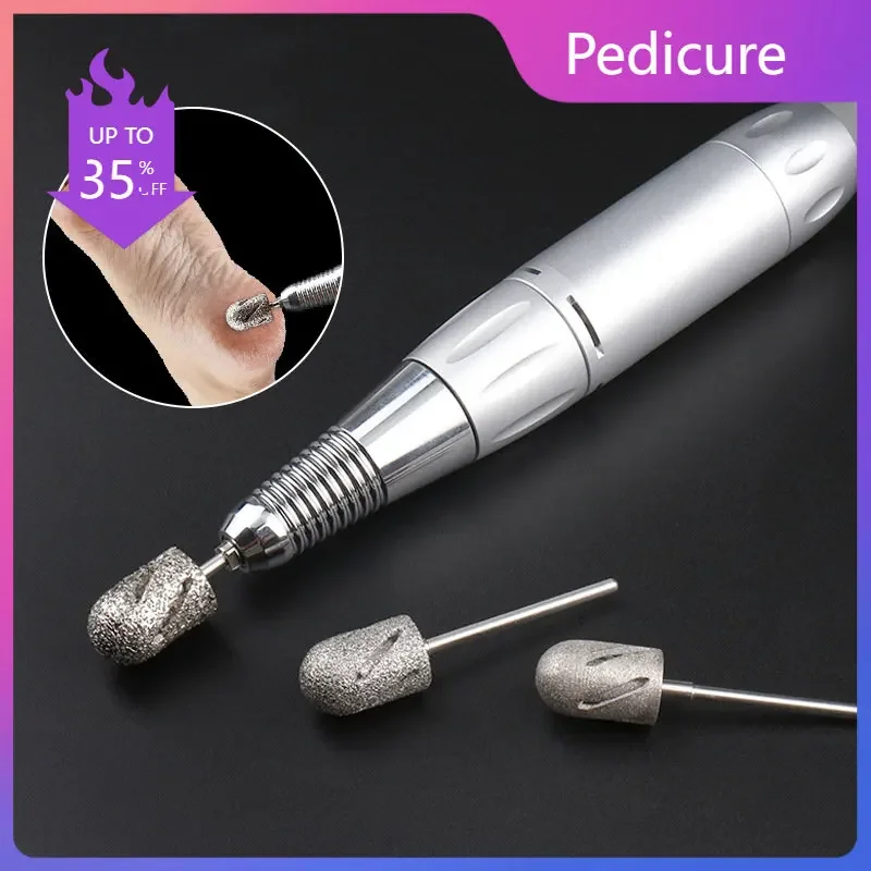 

Diamond Pedicure Drill Bits 3/32" Cone Shape Foot Callus Remover Cutter Sanding Caps for Professional Dead Cracked Skin Clean