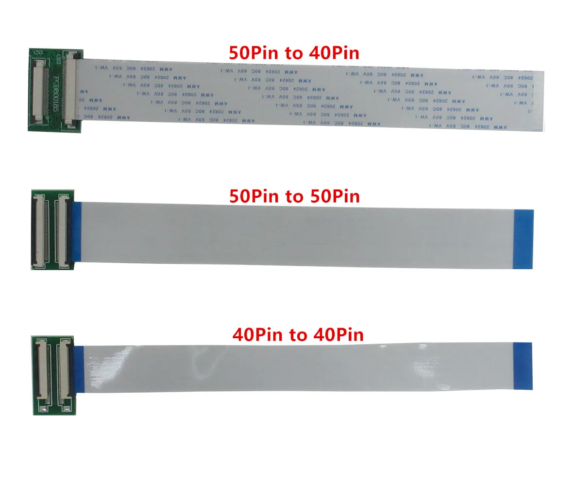 Ttl Lcd Tela Display Extensão Cabo Adaptador Placa 50pin 40pin 200 mm