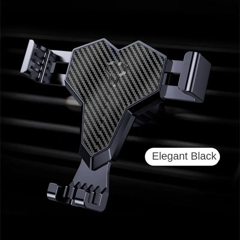 

Universal Car Phone Bracket Carbon Fiber 360 ° Rotation Vertical Adaptive Clip Telescopic Spring Adjustable Phone Holder Stand