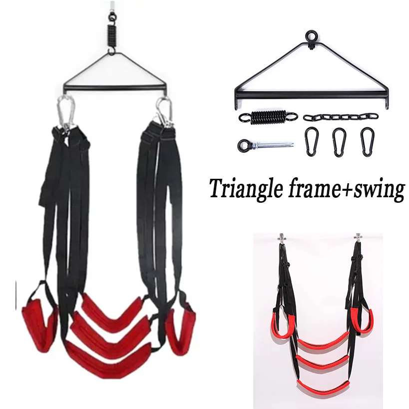 1 Set Sex Swing Soft Sex Furniture Toys for Couples with Rotating Tripod Bondage Love Adult Games Chairs Hanging Door Swings