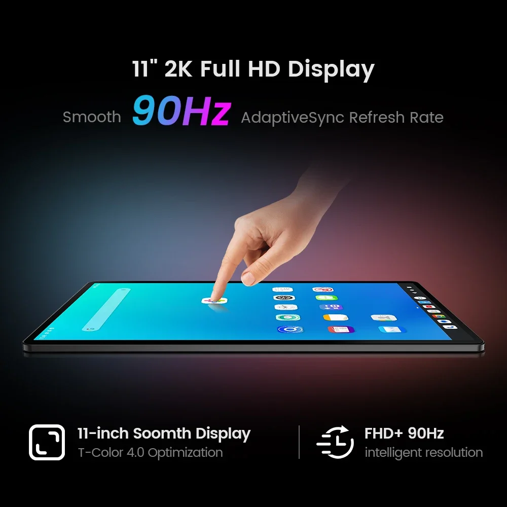【New】Teclast T50 Plus Android 14 Tablet 11" 2K 90Hz High Refresh 6GB +256GB UNISOC T620 8000mAh Battery 8MP+13MP Camera 4G Tab 4
