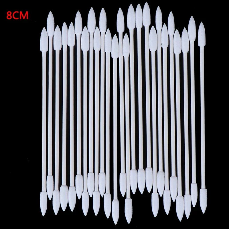 50/100Pcs Disposable Cotton Swab Cosmetics Permanent Makeup Health Medical Ear Jewelry Clean Sticks Buds Tip Cotton Head Swab