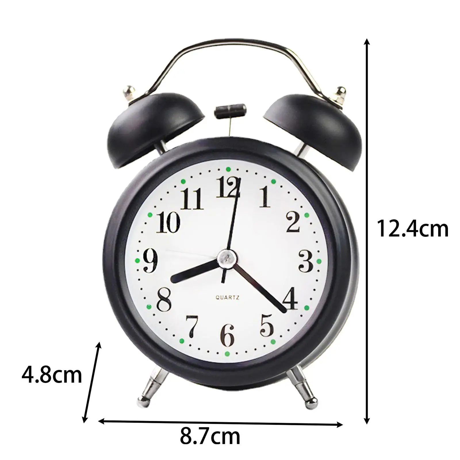 Navaris Sveglia analogica da Coodino in Legno - Orologio seicerchio
