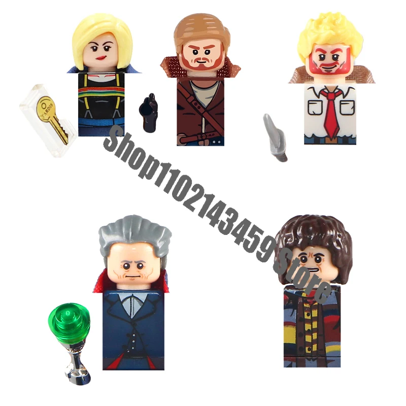 WM Blocks Doctor Who MG0184 WM209 WM208 WM205 WM468 Anime Bricks Dolls Mini Action Toy Figures Building Blocks Toys Dolls Gifts big building blocks accessories action figures family worker doctor princess prince policemen doctor firemen toys gift for kid