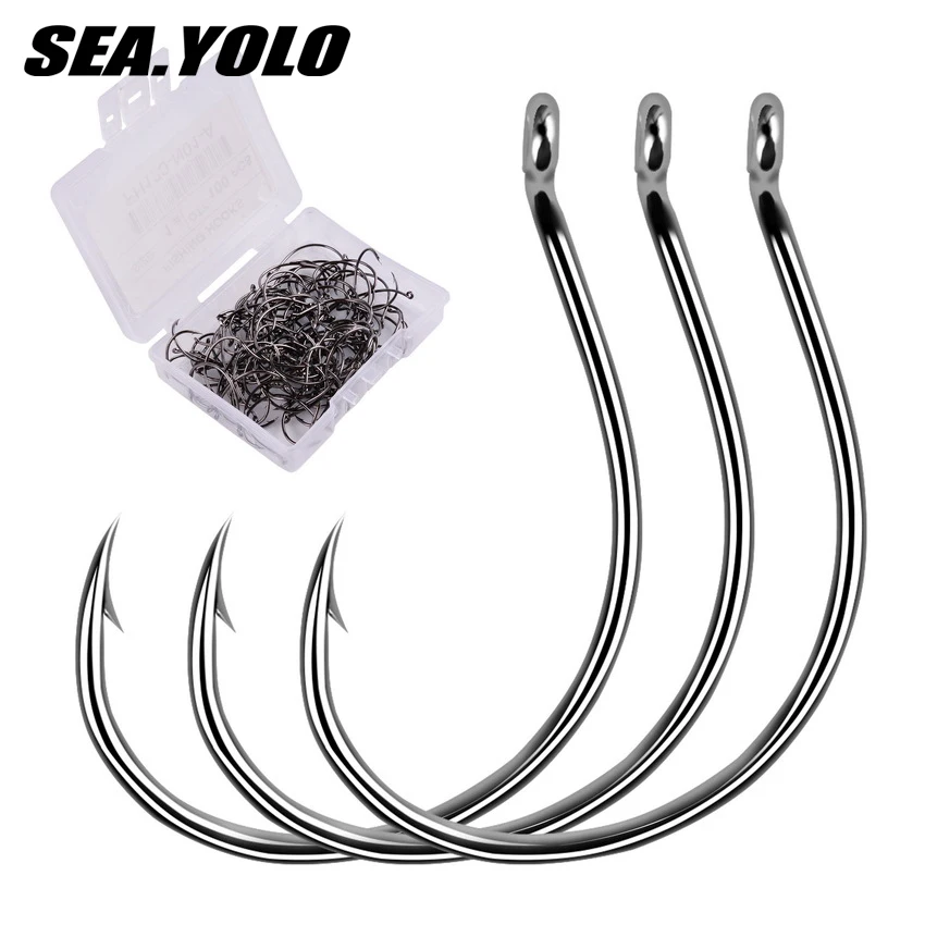 

Sea.Yolo Shrimp Fishing Hook With Barbed Box And Fine Wire Hook Specialized For Shrimp Fishing Hooks And Fishing Gear