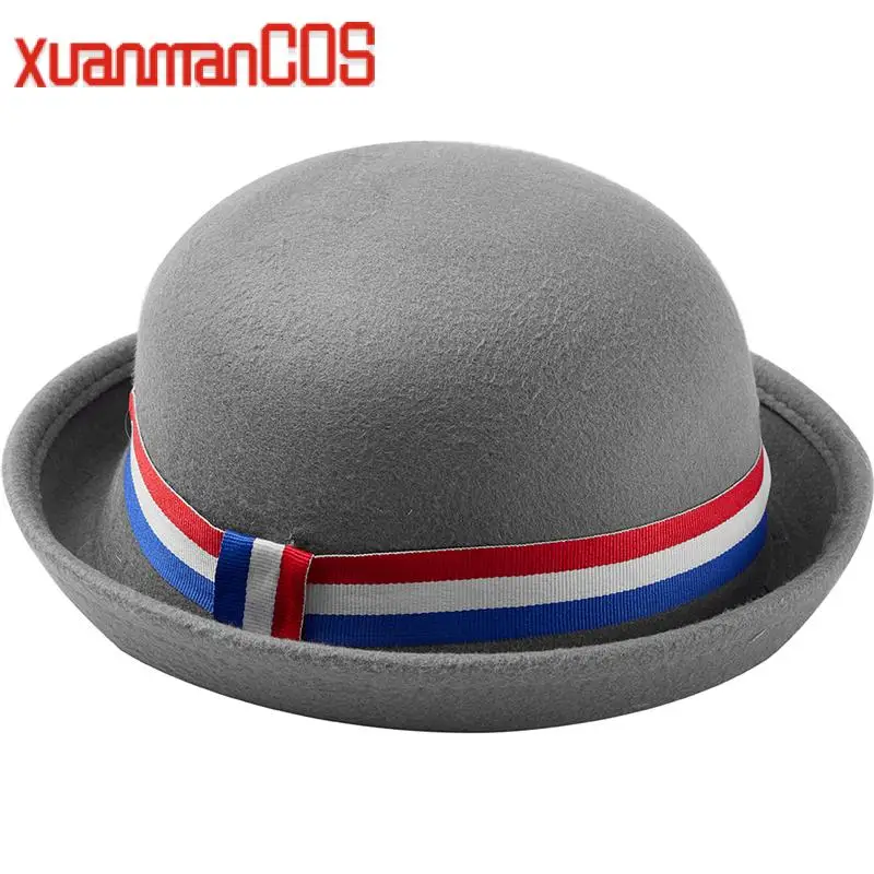 Roald Matilda The Musical Cosplay Hat Grey Cosplay Costume Accessories Halloween Carnival Unisex Hat Prop M S Size cosplay hat cosplay prop accessories