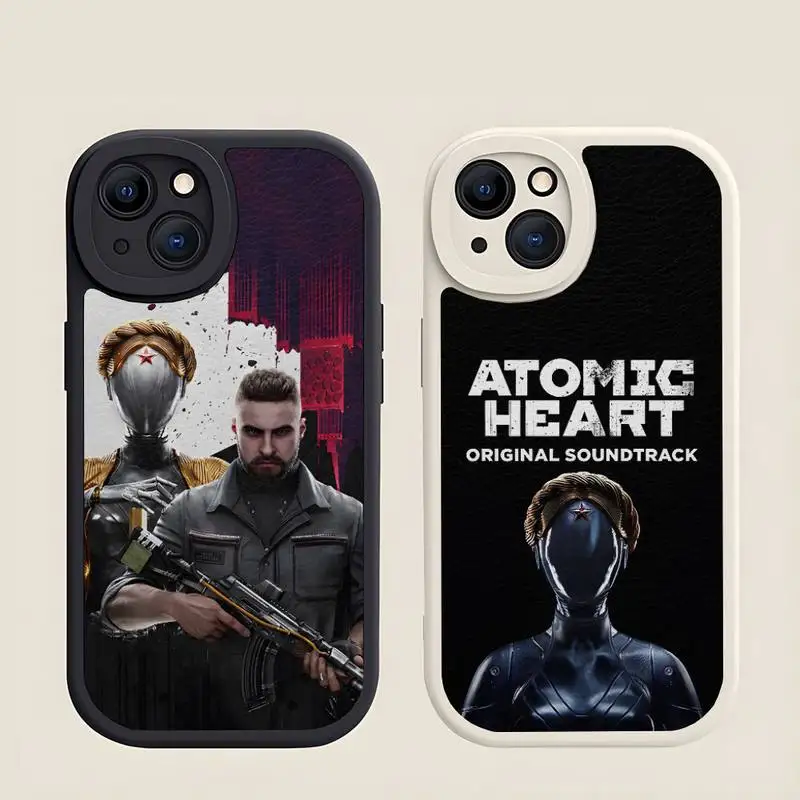 Custodia Per Telefono Atomic Heart In Pelle Per Iphone 12 Pro 14 Max 13 Mini 11 14 X Xr Xs 7 8 Plus Cover Antiurto In Silicone Morbido