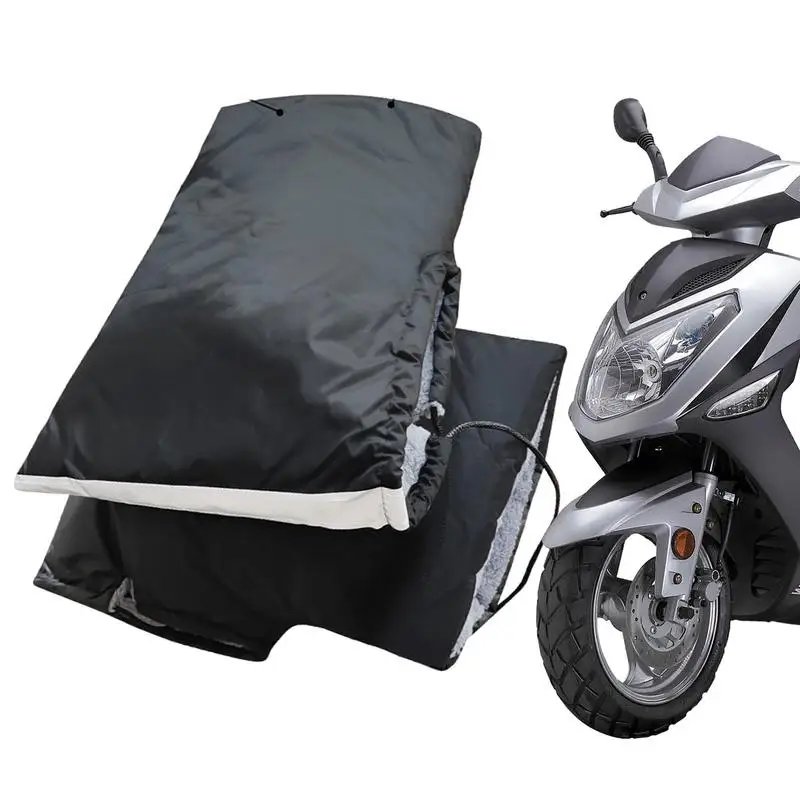 

Motorcycle Handlebar Gloves Waterproof Thickened Warm Cotton Motorcycle Handlebar Winter Cover reflective Bike Windshield Gloves