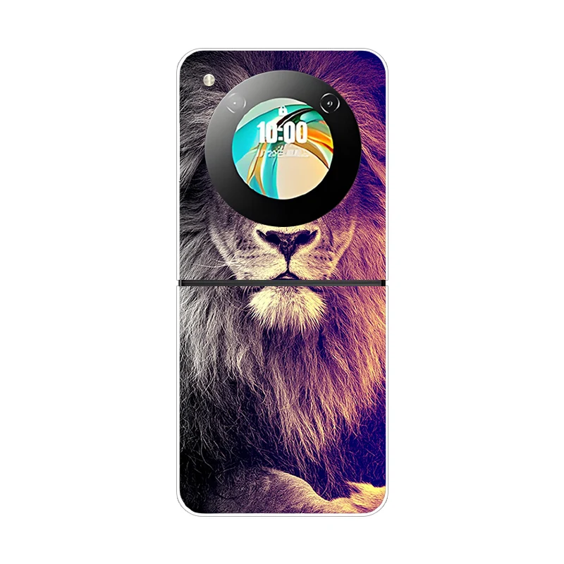 Stylish Animal Pattern Protective Transparent Phone Case - Hard Shell Cover