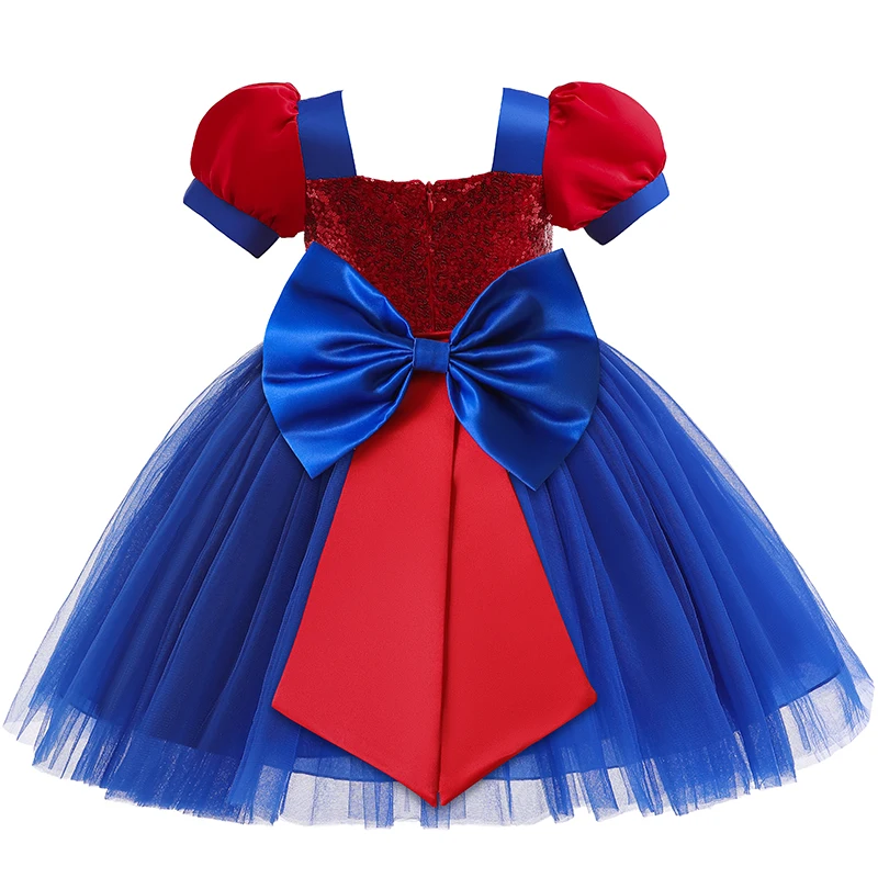 Baby Girl Dress Spider-Man Cosplay Costume Christmas Halloween Princess Dress Sequin Fluffy Stage Perform Birthday Party girls dress princess costume kids clothes children dance suit