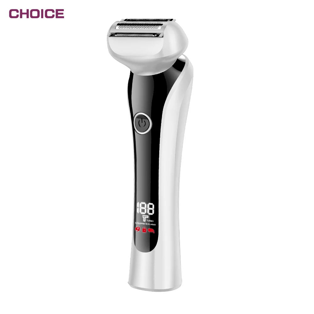 Electric Razor Women Bikini Trimmer Painless Lady Electric Shaver Wet and Dry Pubic Hair Removal Trimmer Underarm Arm USB charge