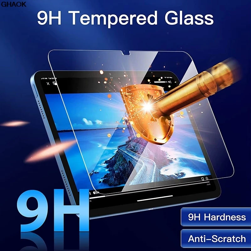Premium 2-Pack Tempered Glass Screen Protector for Tablets, HD Protective Film