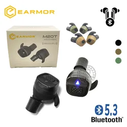 EARMOR M20T 2023 New Bluetooth Earbuds Outdoor Hunting Shooting Earbuds Tactical Headset Electronic Hearing Protection NRR26db