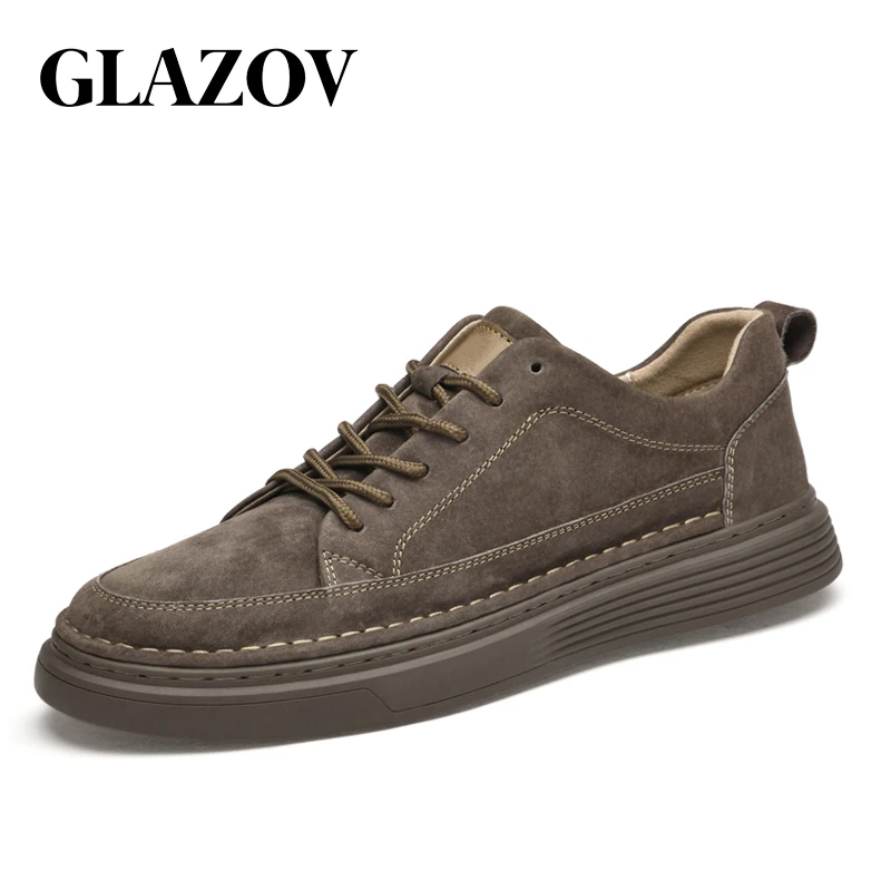 

Men's Leather Shoes Lace Up Trend Comfortable Men Shoes Outdoor Casual British Fashion Men High Top Sneakers Moccasins Men 44