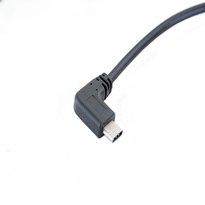 최고의 가격 90도 마이크로 USB 5핀 남성 90도 유형 C 남성 충전 OTG 케이블