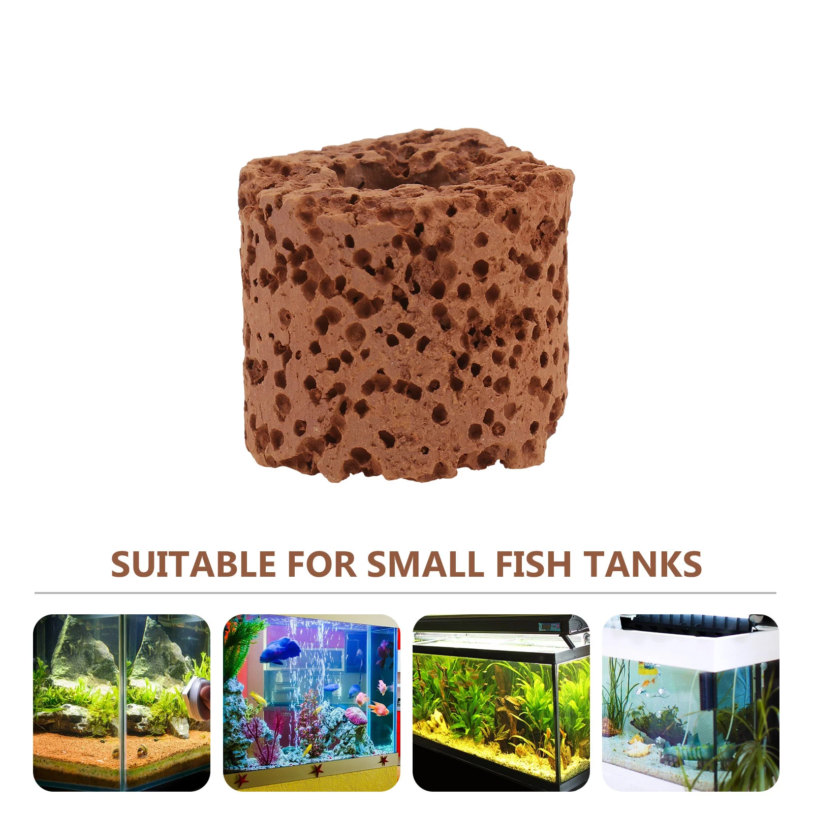 Aquatic Planting Ring Ceramics Tools Water Fixed Ring Filter Aquarium Weights Pottery Gravity 30 Pcs