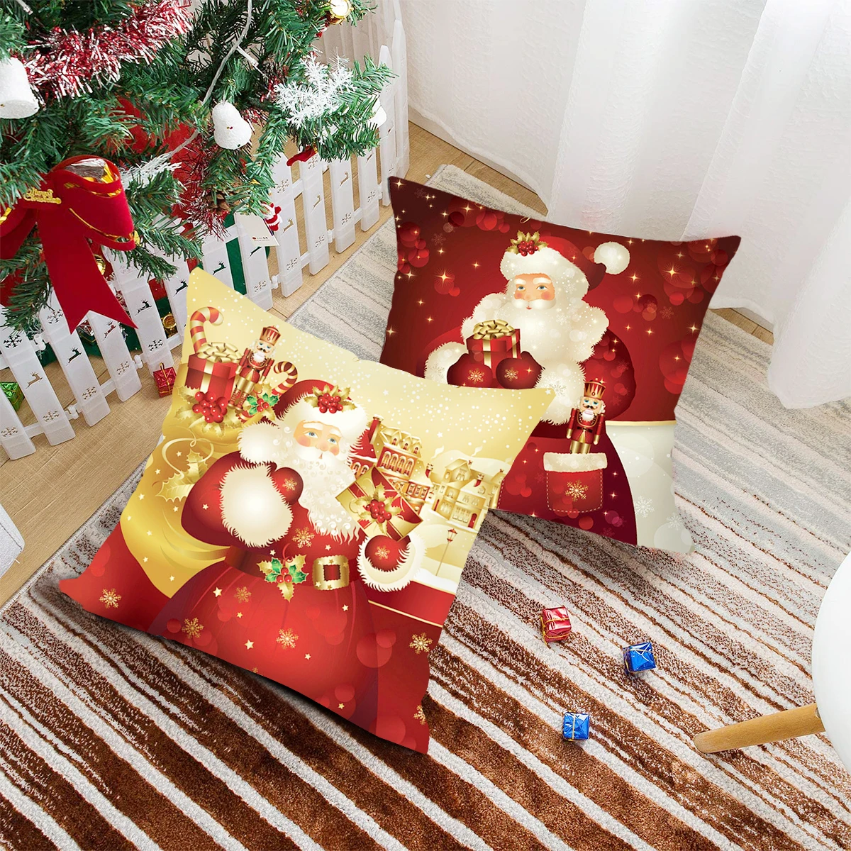 Christmas decorations Christmas Cushion Cover Navidad Noel Xmas Gifts