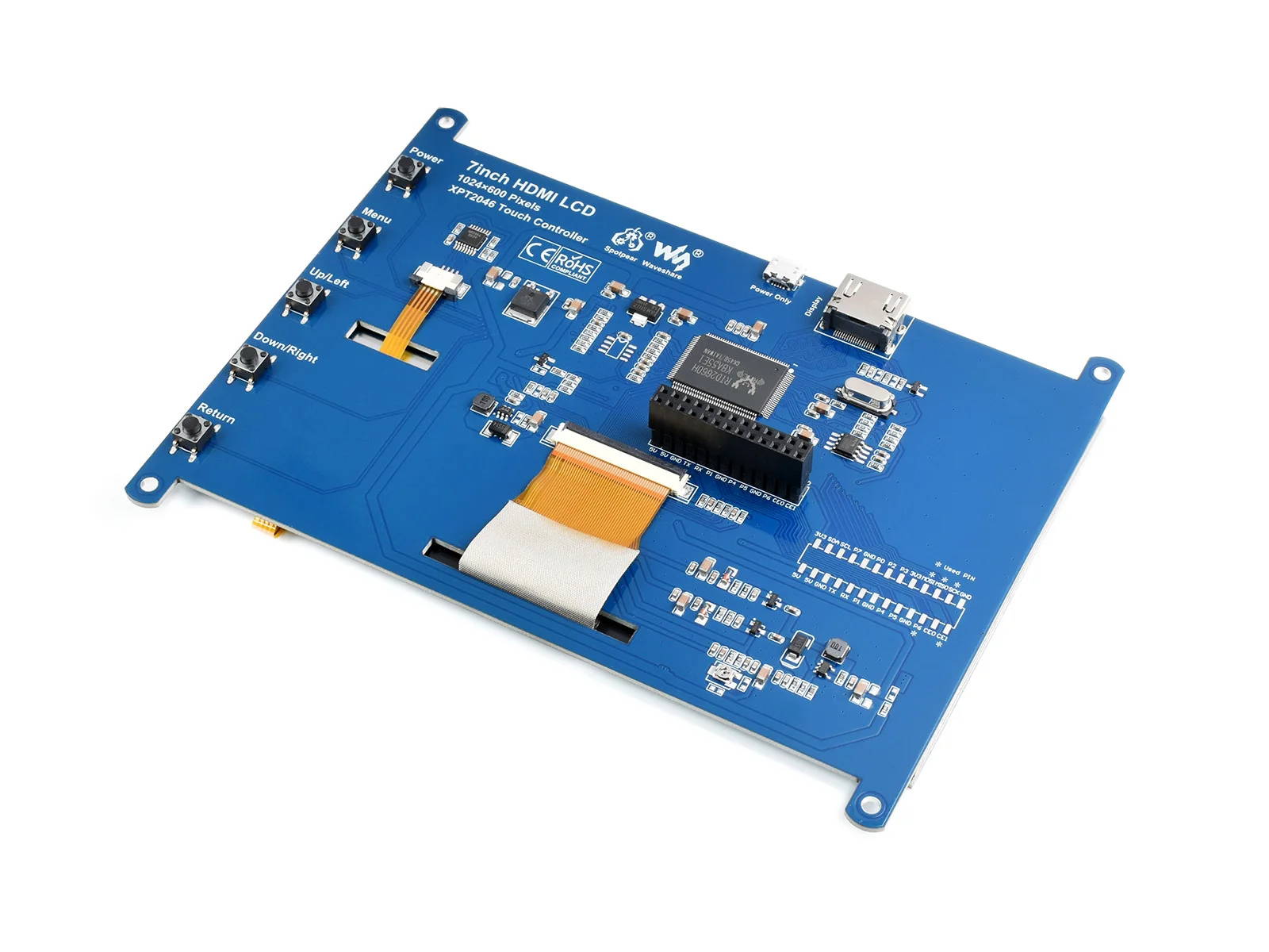 7 ġ HDMI LCD, 뷮  ġ ũ, 1024  600,HDMI, IPS,   Һ,    PC