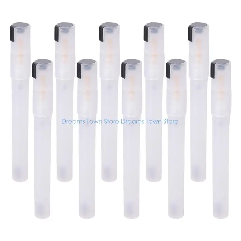 HX6A 10팩 DIY 아트 프로젝트 및 산업용 마킹을 위한 리필 가능 페인트 마커 펜 팁이 있는 투명 아크릴 잉크 마커