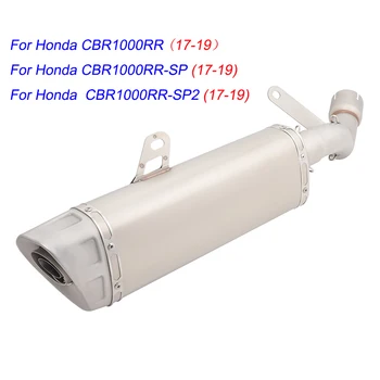 Slip On Motorcycle Middle Connect Tube And Muffler Stainless Steel For Honda CBR1000RR 1000RR-SP 1000RR-SP2 2017-2019