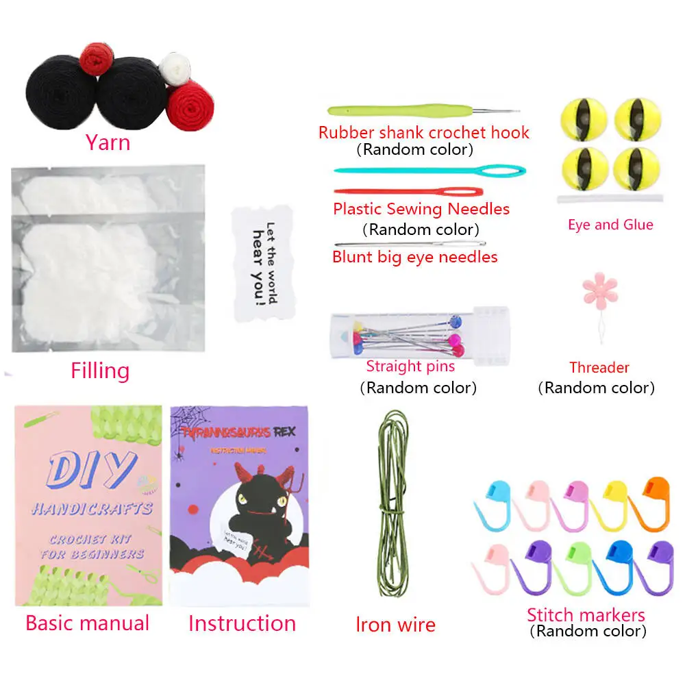 Beginner Dragon Crochet Kit 4