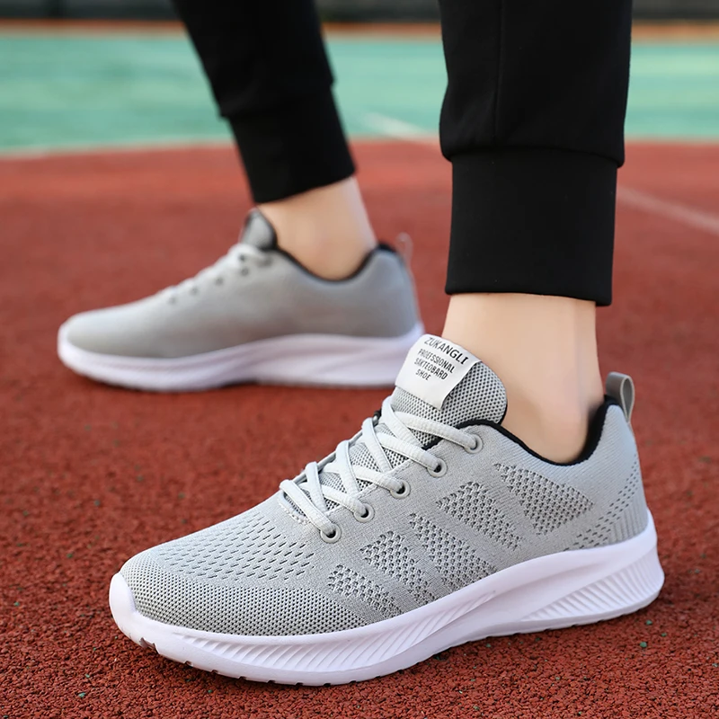 Men's Summer Lightweight Mesh Running Sneakers - Outdoor Sport and Fitness Shoes