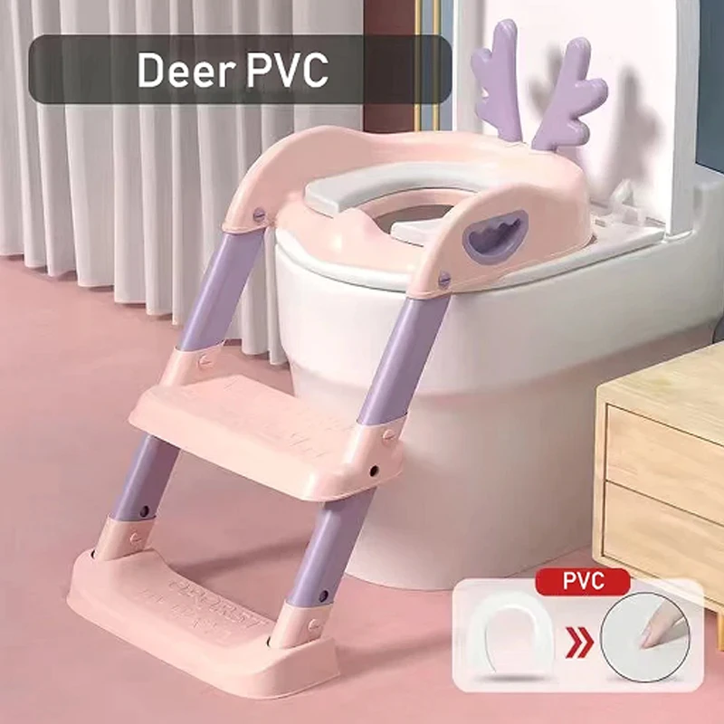 New Stepped Children's Toilet Foldable Foot Stool Multi-functional Toilet Boy Girl Baby Training Potty Ladder for Kids