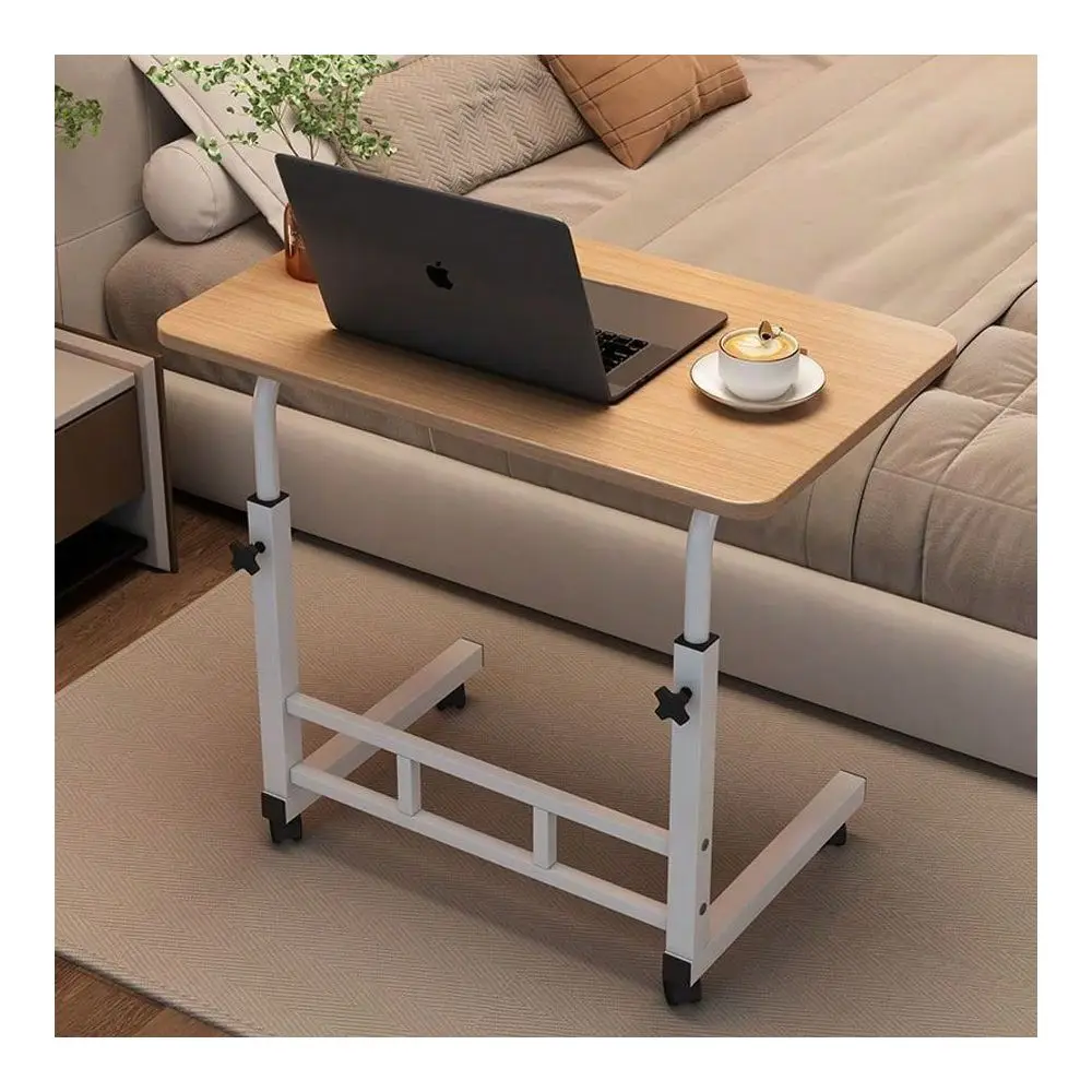 Lift Table, Computer Desk, Adjustable Height, With Wheels Bedside Computer Desk, Sofa Side Table, Two Sizes Available, Suitable