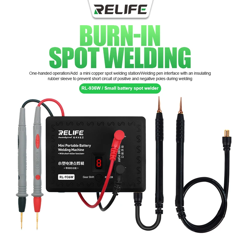 RELIFE RL-936W Portable Mini Battery Spot Welding Machine,Support Welding iPhone Android Nickel Mobile Phone Batteries 18650