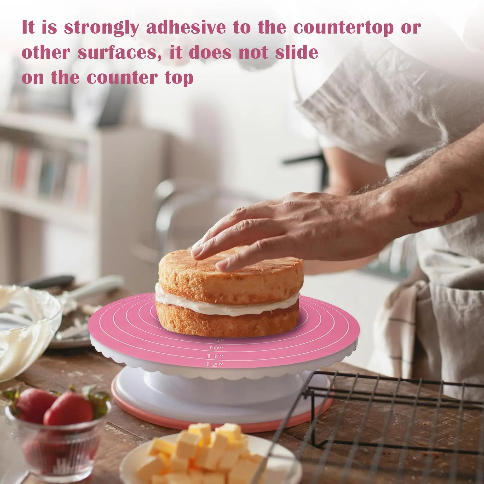 Silicone Non-Stick Baking and Pastry Mat with Measurement Guide