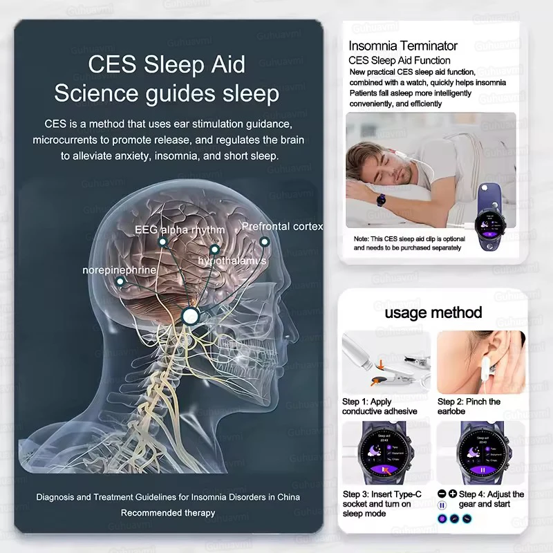 Smart Watch 2025 New CES Science Sleep Aid for Men