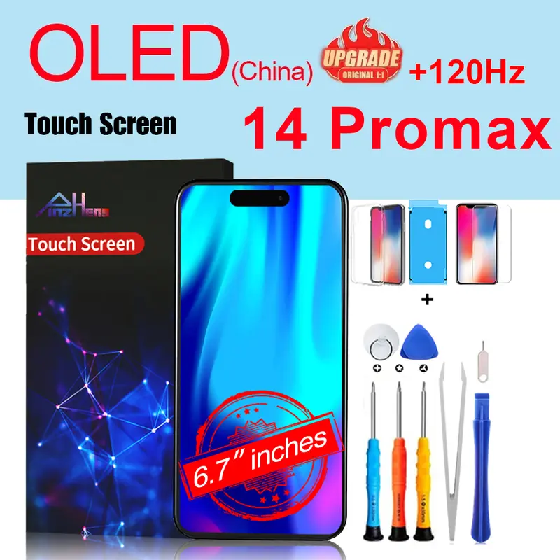 PINZHENG High Quality Screen INCELL LCD OLED For iPhone 14 Pro 15 Plus 13 Pro Max Displays For iPhone Replacement With Tools - Image 34