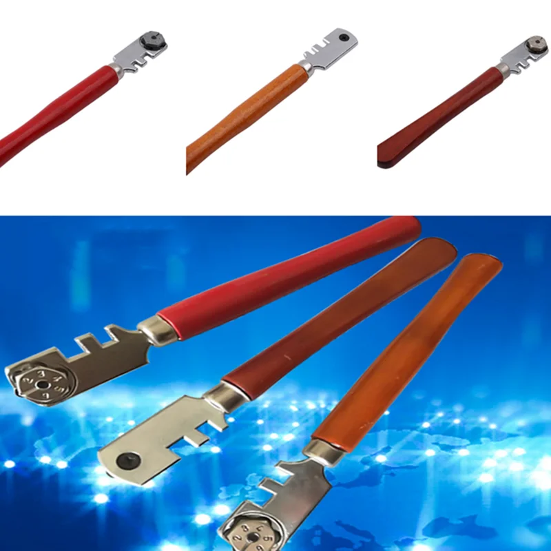 Multifunctional Portable Sixwheel Glass Tile Cutter Round Handle High