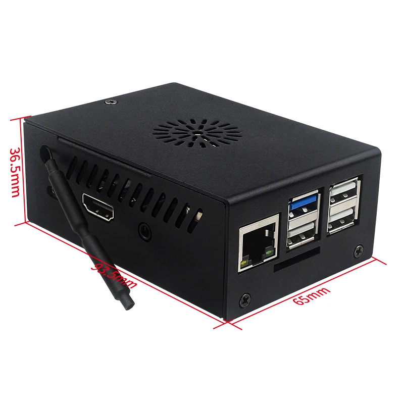 New / Old Orange Pi 3B Case Metal Shell with Fan Optional Antenna Aluminum Heati