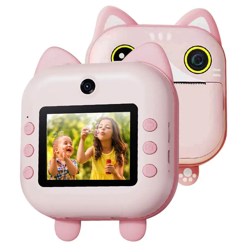 

Камера для мгновенной печати 48 МП, цифровая видеокамера, детские игрушки для девочек и мальчиков, подарок на день рождения, камера с термопечатью 1080p для детей
