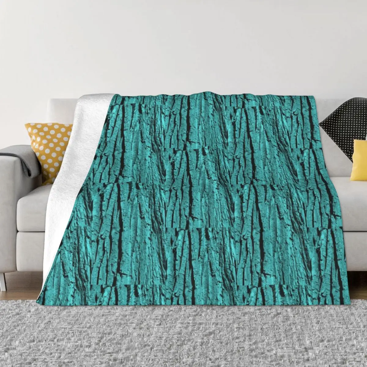 

Photograph of tree bark, then processed in color Throw Blanket Stuffeds Summer Beddings Blankets