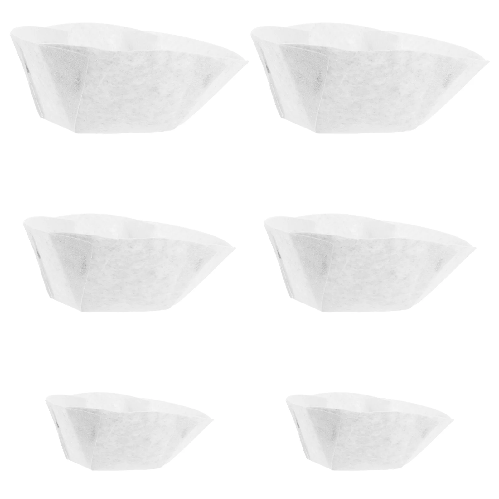

6 Sheets The Subsitute Coco Nonwoven Fabric Liners Fibre Flowerpot Wrought Iron Plant Basket Fiber Replacements Practical White