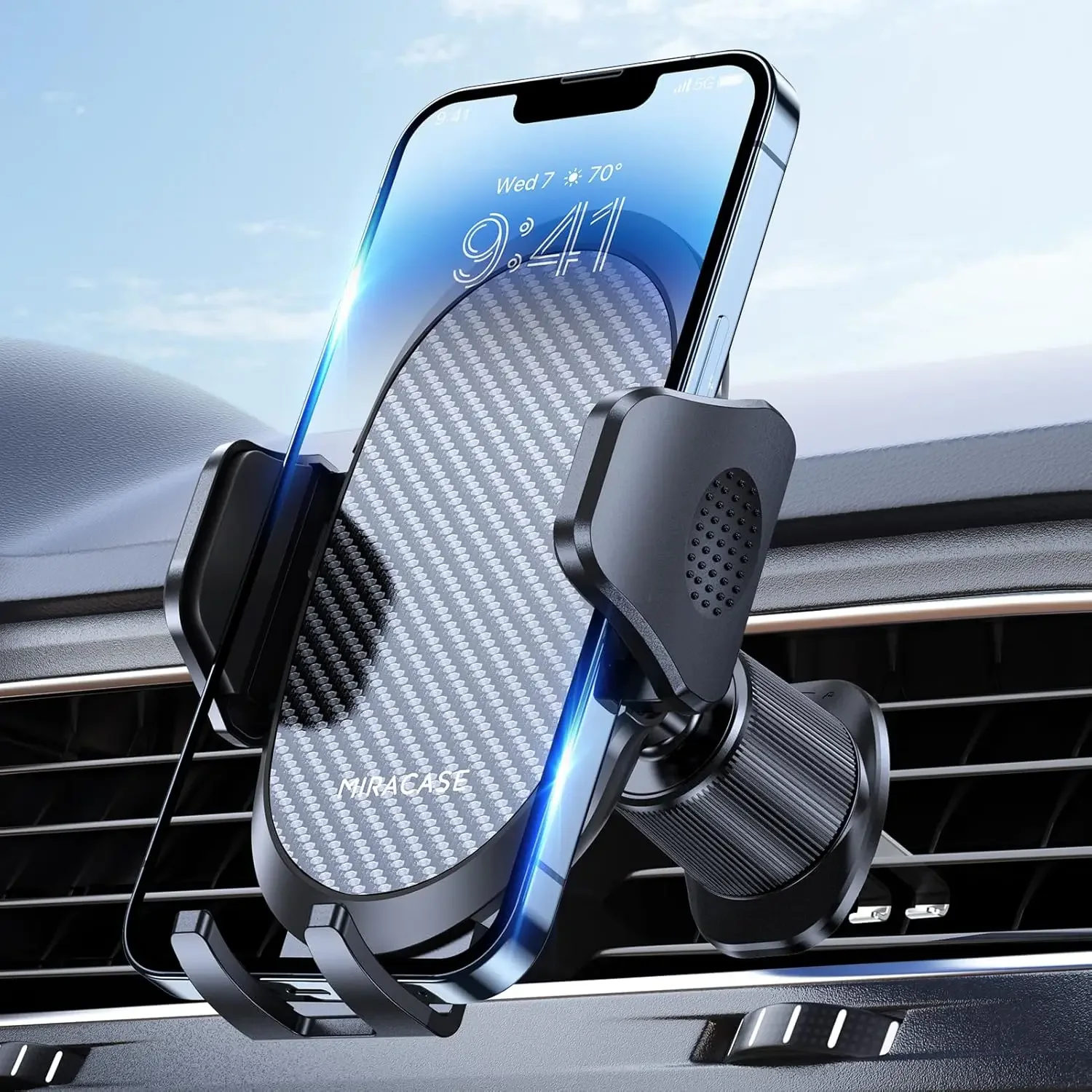 Car Phone Holder Phone Holders for Your Car with Metal Hook Clip Air Vent Cell Phone Stand Car Mount Universal