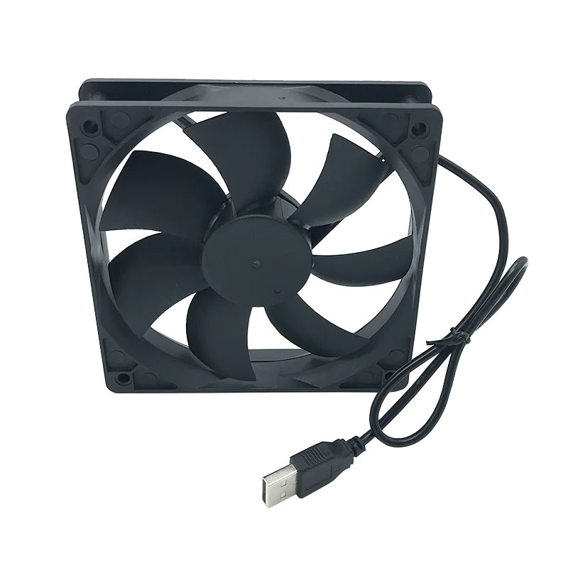 120mmx120mmx25mm 80mmx80mmx25mm 12볼트 유체 베어링 USB 배기 냉각 팬