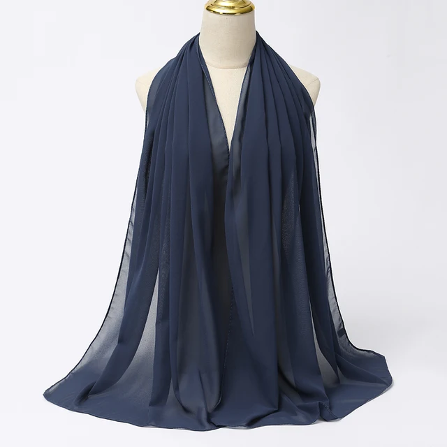 Foulard Hijab en mousseline de soie pour Femme, voile musulman ramadan ,hijab femme musulman,foulard musulmane pour femme, foulard mousseline en Jersey doux de haute qualité hijab islam voile femme musulman,70*180cm