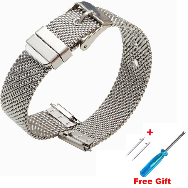 High quality Quick release Spring bar Mesh band Stainless steel Watchband For DW Watch 10mm 12mm 14mm 16m 18mm 20mm 22mm