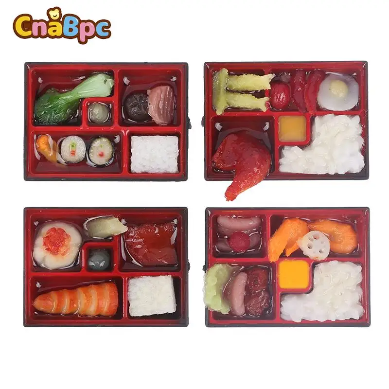 New！112 Dollhouse Simulation Miniature Bento Box Fast Food Lunch Food